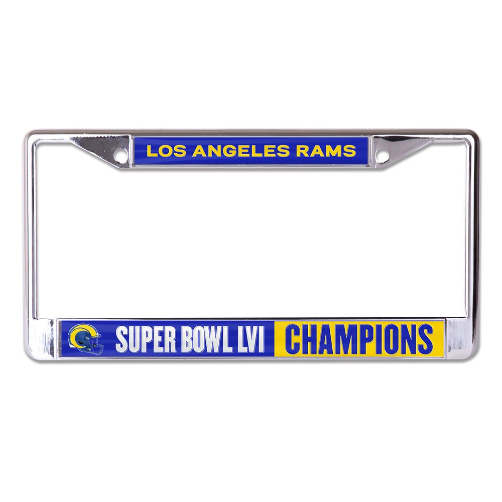 LOS ÁNGELES RAMS SUPER BOWL LVI CHAMPS PLACA LÁSER 