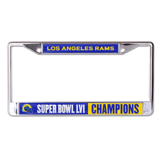 LOS ANGELES RAMS SUPER BOWL LVI CHAMPS LASER LICENSE PLATE