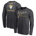 LOS ANGELES RAMS SUPER BOWL LVI CHAMPS MEN'S LONG SLEEVE ROSTER SIGNATURE T-SHIRT