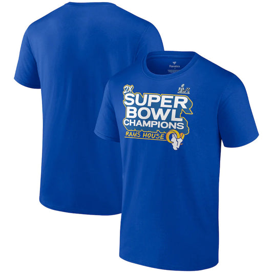 LOS ANGELES RAMS SUPER BOWL LVI CHAMPS CAMISETA DE DESFILE DE HOMBRE 