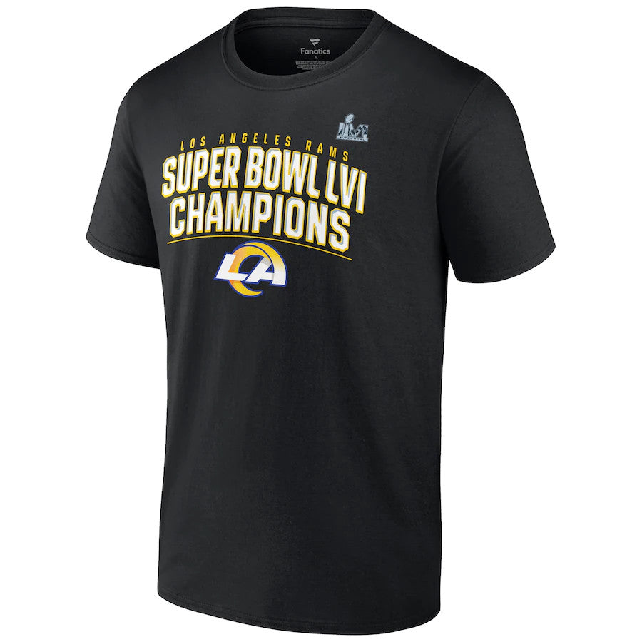 LOS ANGELES RAMS SUPER BOWL LVI CHAMPS MEN'S SCHEDULE T-SHIRT