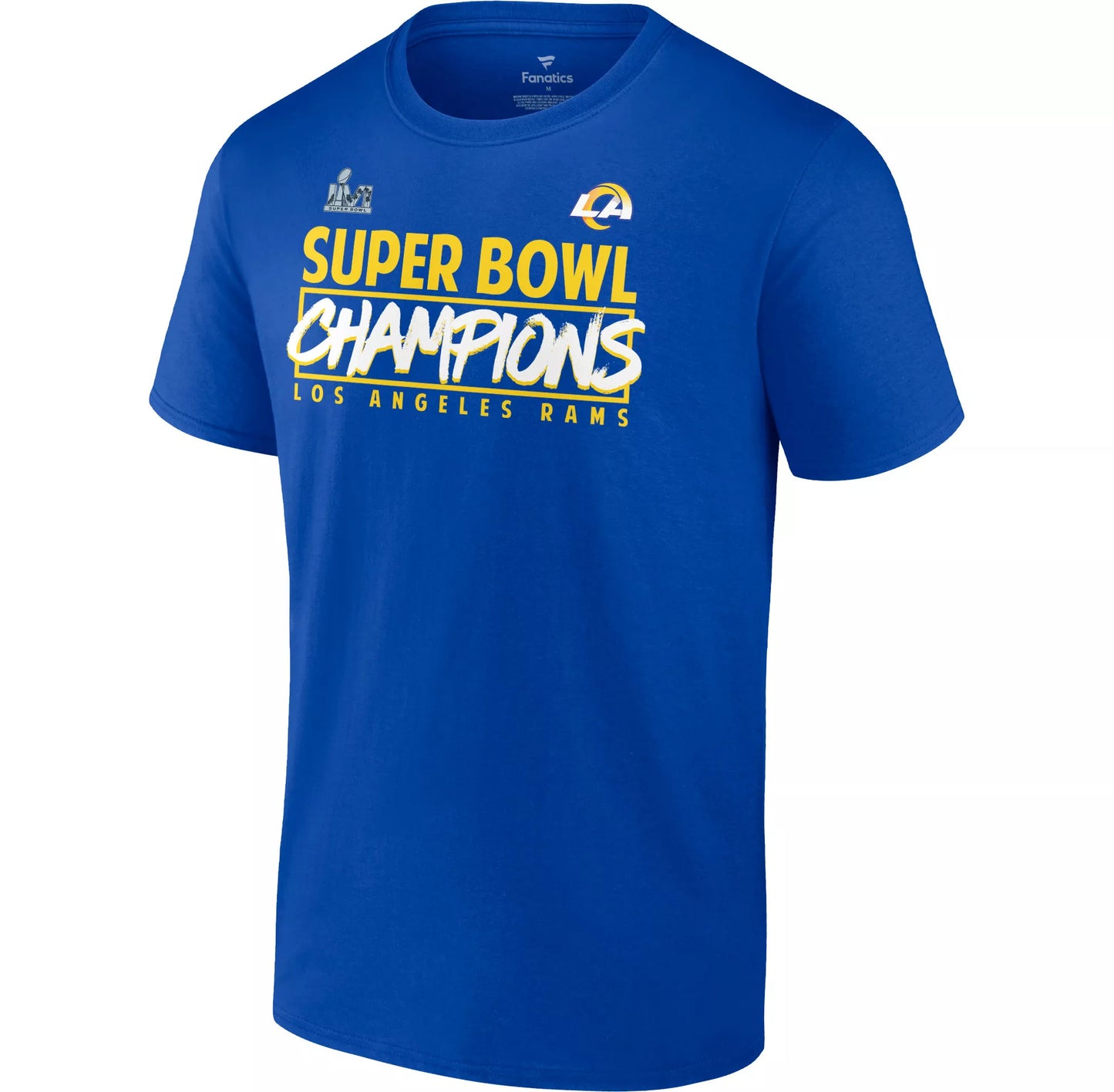 LOS ANGELES RAMS SUPER BOWL LVI CHAMPS MEN'S STACKED ROSTER T-SHIRT