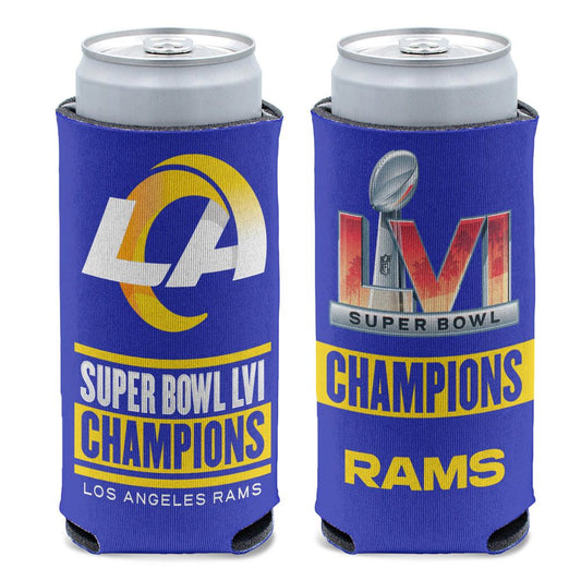 LOS ANGELES RAMS SUPER BOWL LVI CHAMPS ENFRIADOR DE LATAS DELGADO 