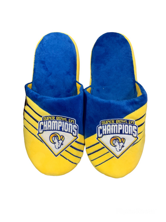 LOS ANGELES RAMS SUPER BOWL LVI CHAMPS SLIPPERS