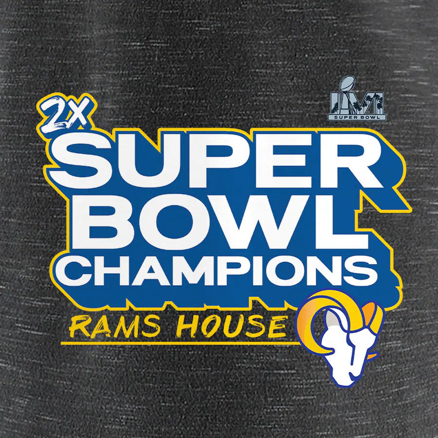 LOS ANGELES RAMS SUPER BOWL LVI CHAMPS CAMISETA DE DESFILE DE MUJER 