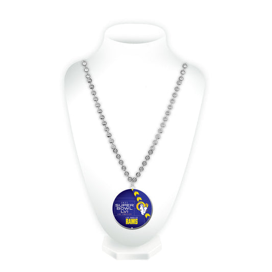 LOS ANGELES RAMS SUPER BOWL LVI MEDALLION BEADS