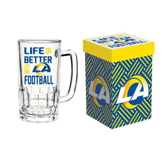 TAZA DE TANKARD LOS ANGELES RAMS CON CAJA