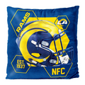 LOS ANGELES RAMS REVERSIBLE 16" X 16" VELVET PILLOW