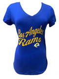 CAMISETA BEDAZZLE DE MUJER LOS RAMS DE LOS ÁNGELES