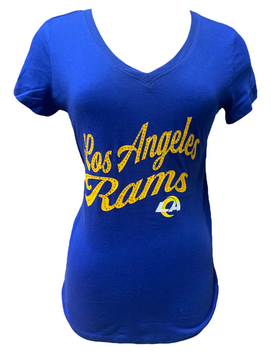 LOS ANGELES RAMS WOMEN'S BEDAZZLE T-SHIRT