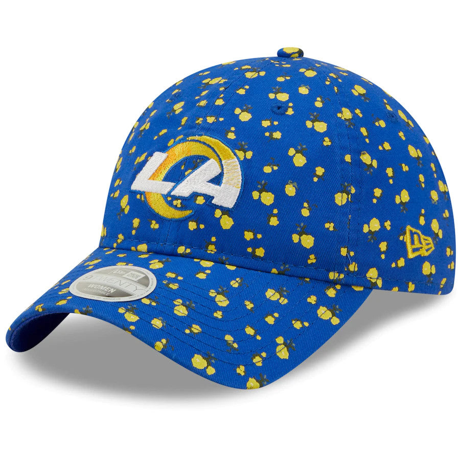 LOS ANGELES RAMS WOMEN'S FLORAL 9TWENTY ADJUSTABLE HAT - GOLD