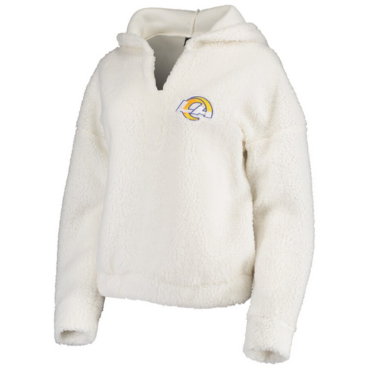 LOS ANGELES RAMS WOMEN'S FLUFFY HOODIE SWEATSHIRT