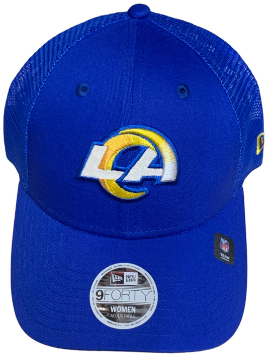 GORRA AJUSTABLE A PRESIÓN CON LOGO DE MUJER LOS ANGELES RAMS SPARKLE 9FORTY