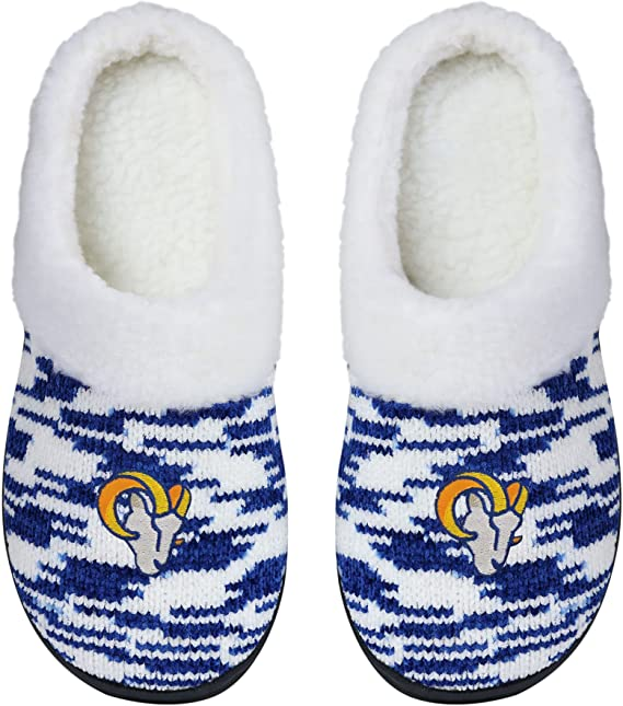 LOS ANGELES RAMS ZAPATILLAS CON FORRO DE SHERPA PARA MUJER