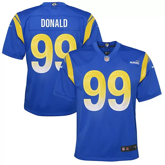 LOS ANGELES RAMS AARON DONALD YOUTH MID TIER JERSEY - ROYAL BLUE