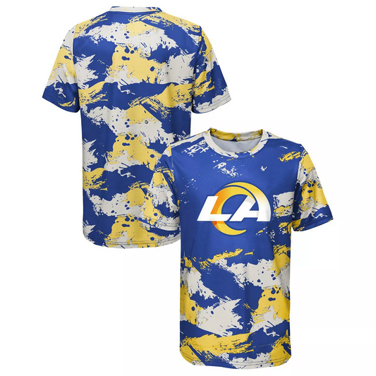 LOS ANGELES RAMS YOUTH CROSS PATTERN T-SHIRT