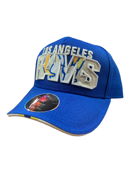 LOS ANGELES RAMS YOUTH ON TREND PRECURVED SNAPBACK