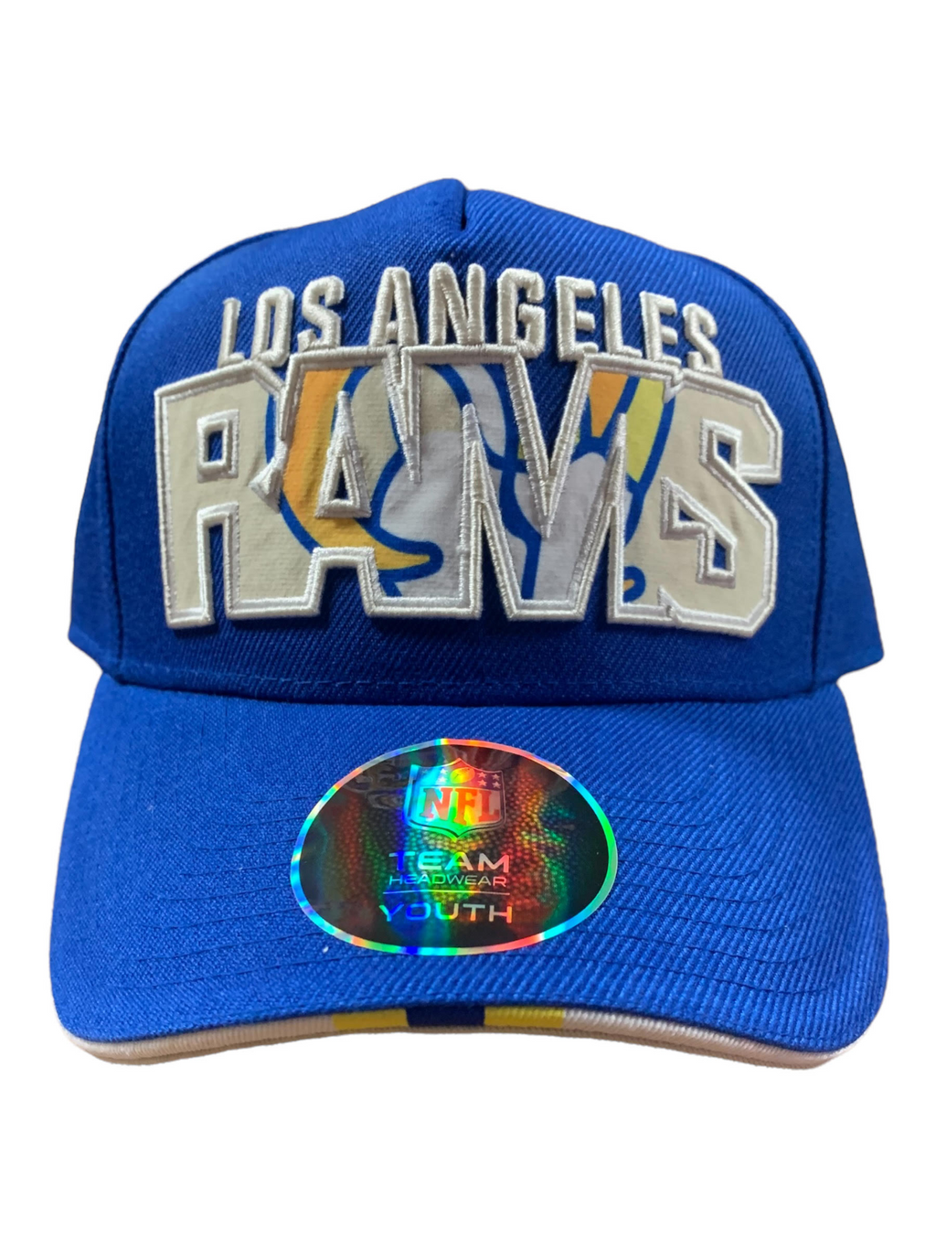 LOS ANGELES RAMS YOUTH ON TREND PRECURVED SNAPBACK