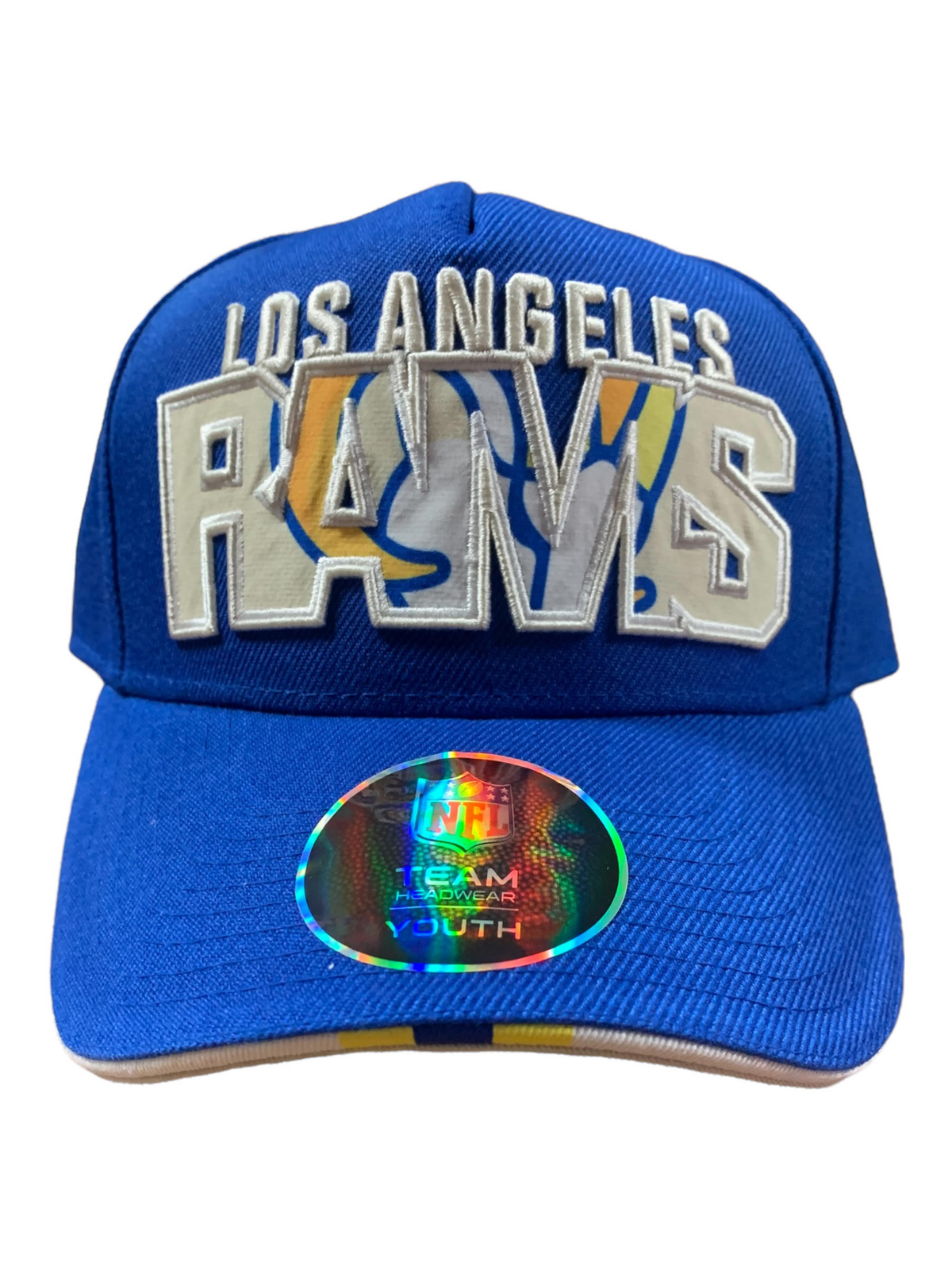 LOS ANGELES RAMS YOUTH ON TREND PRECURVED SNAPBACK