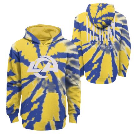 LOS ANGELES RAMS YOUTH STATEMENT TIE DYE HOODED SWEATSHIRT