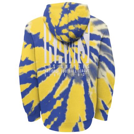 LOS ANGELES RAMS YOUTH STATEMENT TIE DYE HOODED SWEATSHIRT