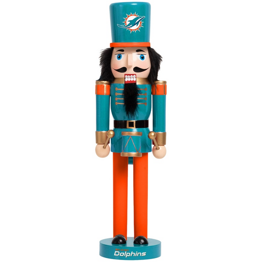 MIAMI DOLPHINS 14" TEAM HOLIDAY NUTCRACKER