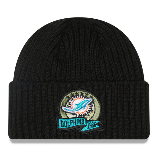 MIAMI DOLPHINS 2022 SALUTE TO SERVICE KNIT BEANIE