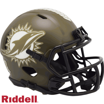 MIAMI DOLPHINS 2022 SALUTE TO SERVICE MINI SPEED HELMET