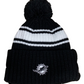 MIAMI DOLPHINS 2022 SIDELINE SPORT DE PUNTO CON POMPONES -NEGRO/BLANCO