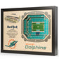 MIAMI DOLPHINS 25 LAYER 3D STADIUM