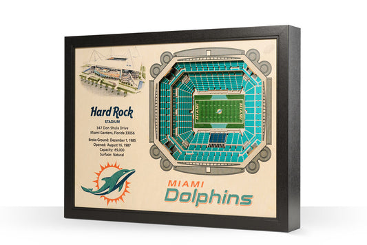 ESTADIO 3D DE 25 CAPAS DE LOS DELFINES DE MIAMI