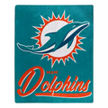MIAMI DOLPHINS SIGNATURE 50"X60" RASCHEL THROW BLANKET