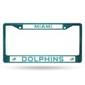 MIAMI DOLPHINS AQUA LASER LICENSE PLATE