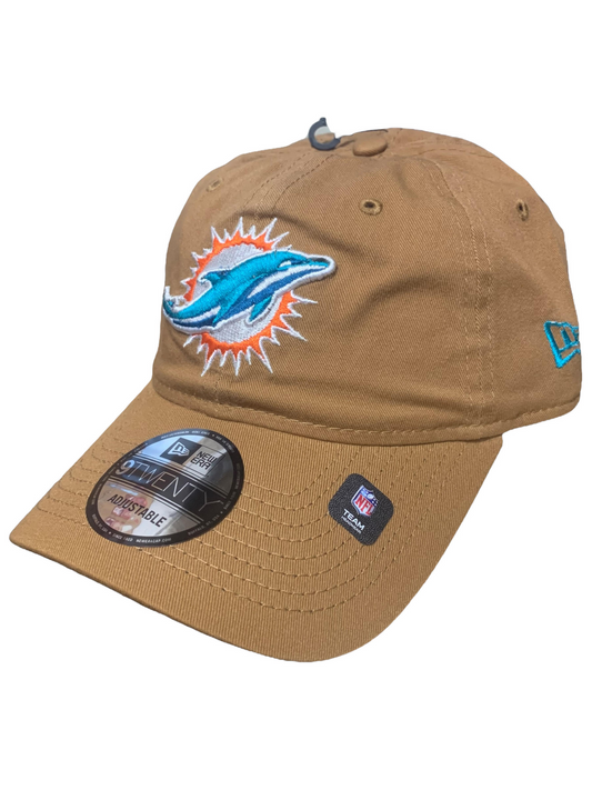 MIAMI DOLPHINS CORE CLASSIC 9TWNETY ADJUSTABLE HAT - TAN