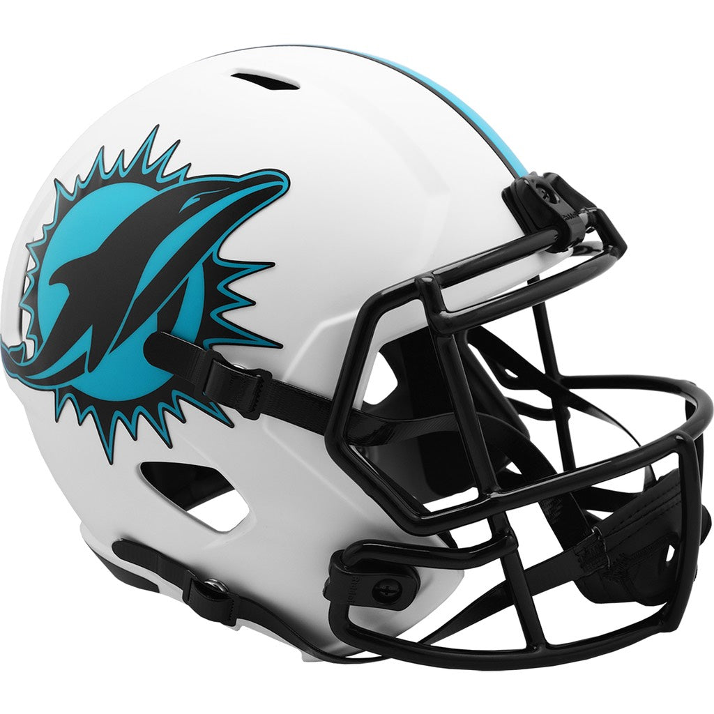 MIAMI DOLPHINS FULL SIZE LUNAR REPLICA SPEED HELMET