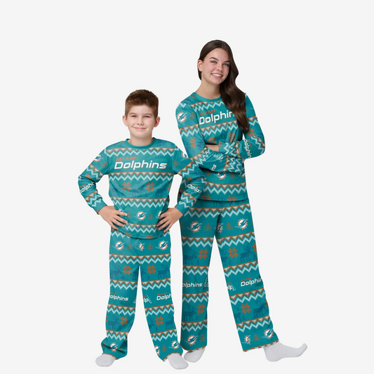 MIAMI DOLPHINS KIDS ALL OVER PIJAMA ESTAMPADO