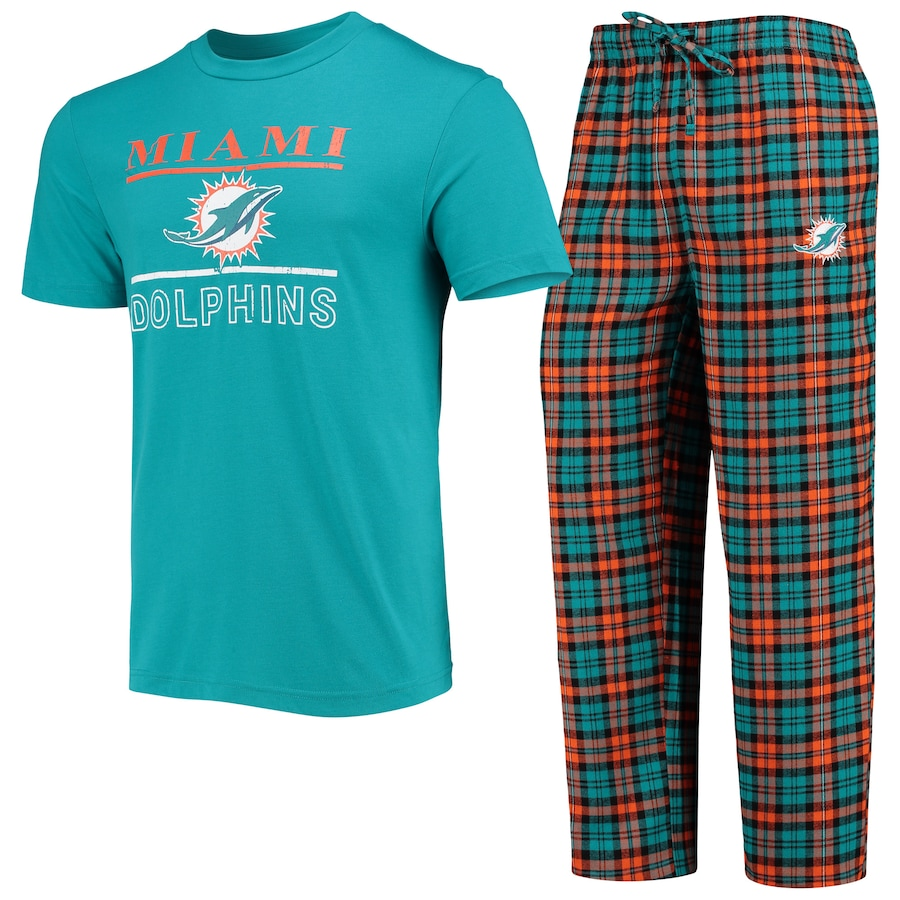 MIAMI DOLPHINS MEN'S LODGE PAJAMA PANT SET