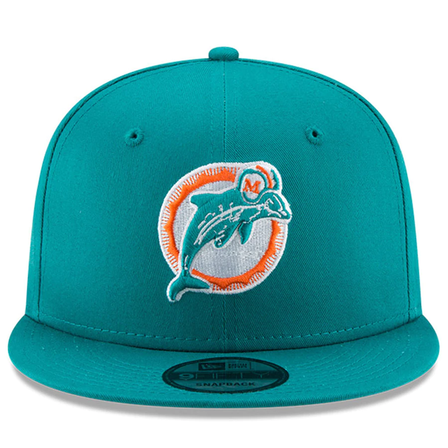 MIAMI DOLPHINS PERFECT SCORE 50TH ANNIVERSARY 9FIFTY SNAPBACK ADJUSTABLE HAT