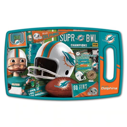 MIAMI DOLPHINS RETRO CUTTING BOARD