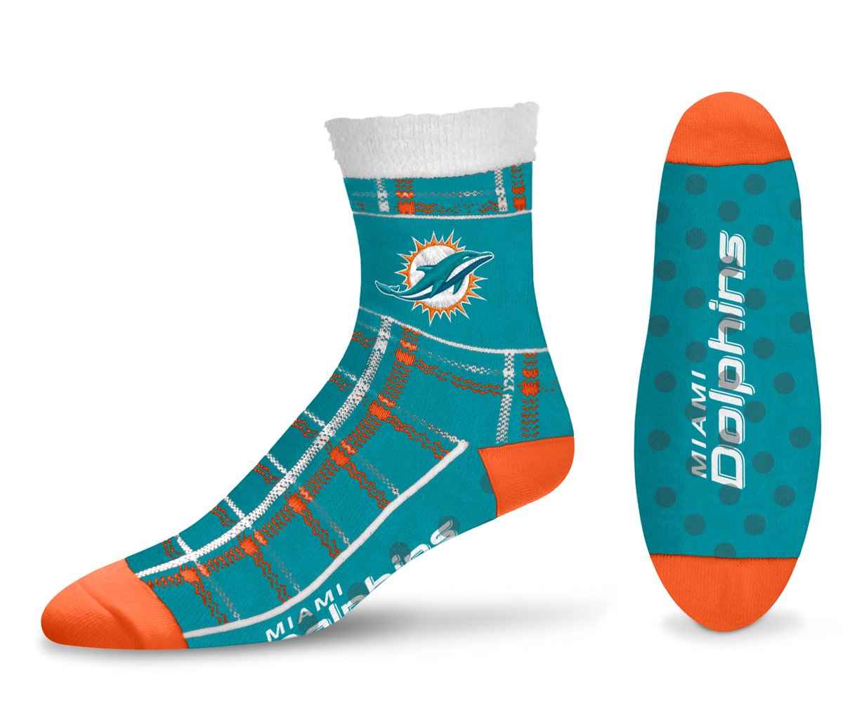 CALCETINES CUADROS TARTÁN MIAMI DOLPHINS