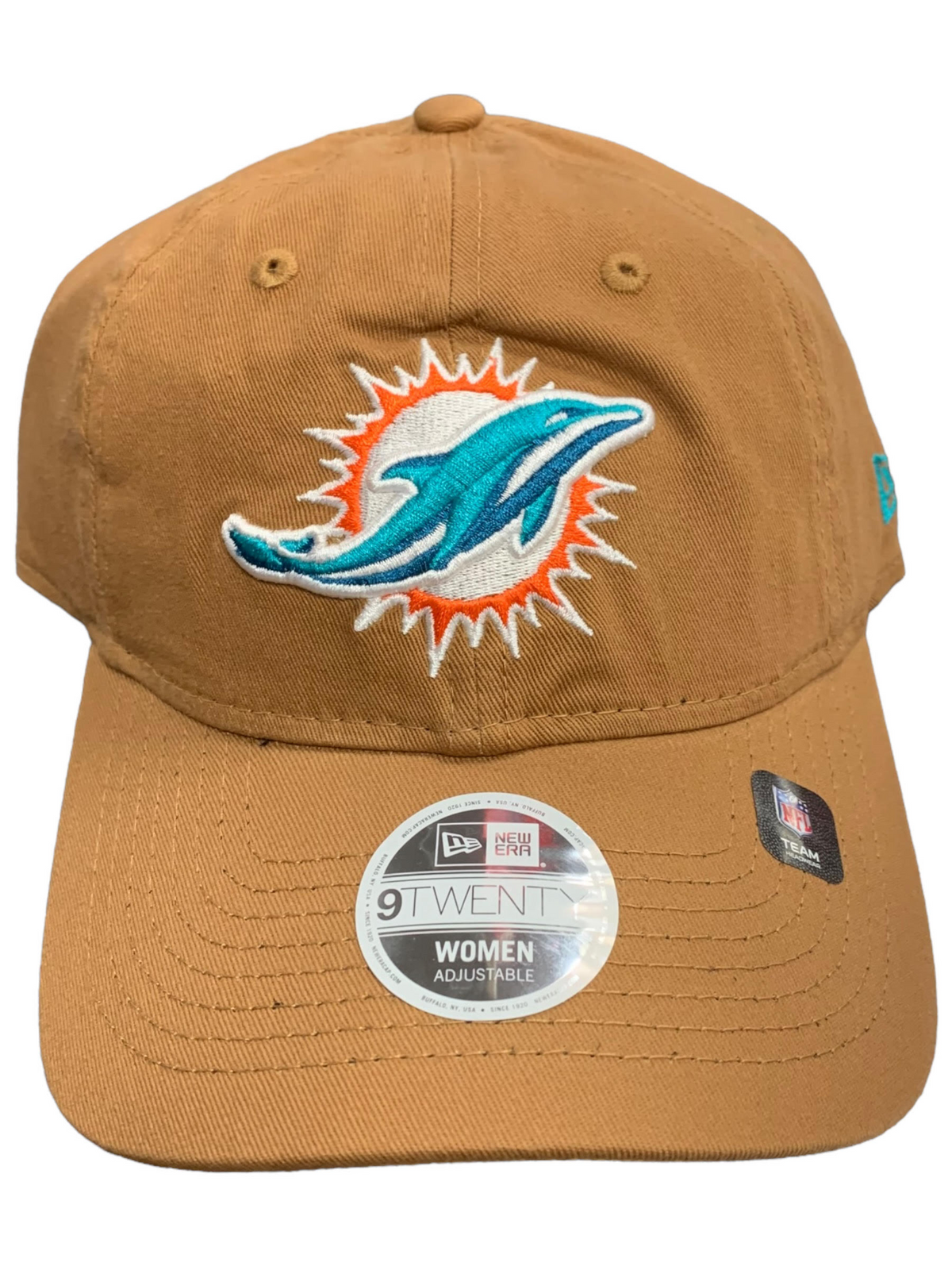 GORRO AJUSTABLE CORE CLASSIC 9TWENTY DE MIAMI DOLPHINS PARA MUJER - TAN
