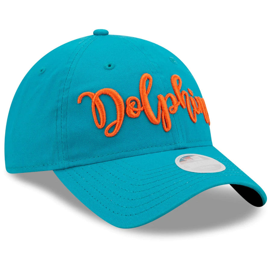 MIAMI DOLPHINS WOMEN'S SCRIPT 9TWENTY ADJUSTABLE