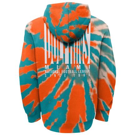 MIAMI DOLPHINS YOUTH STATEMENT TIE DYE HOODED SWEATSHIRT