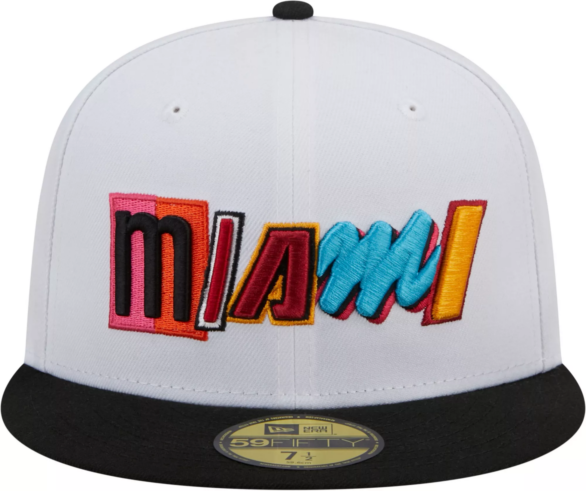 New Era Men's 2022-23 City Edition Miami Heat 59FIFTY Fitted Hat - 7 1/8 in