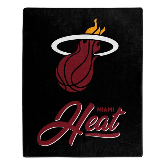 MIAMI HEAT SIGNATURE 50"X60" RASCHEL THROW BLANKET