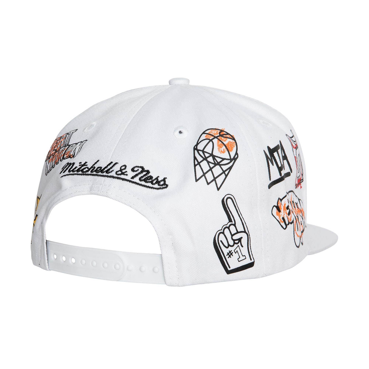 MIAMI HEAT HAND DRAWN SNAPBACK