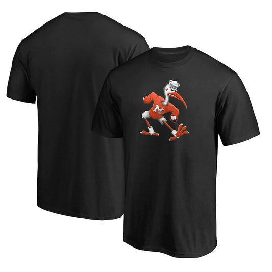 MIAMI HURRICANES MIDNIGHT MASCOT TEE