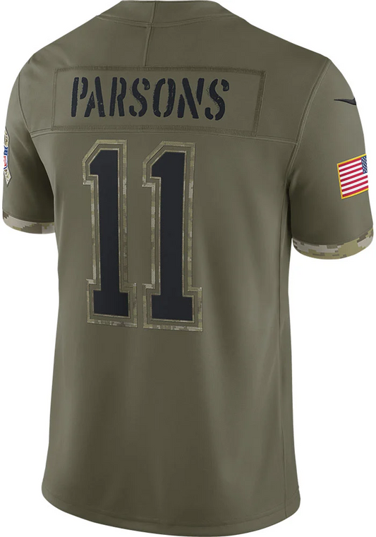 MICAH PARSONS DALLAS COWBOYS HOMBRE SALUDO AL SERVICIO JERSEY NIKE LIMITED