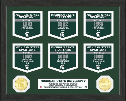 MICHIGAN STATE SPARTANS BANNER COLLECTION PHOTO