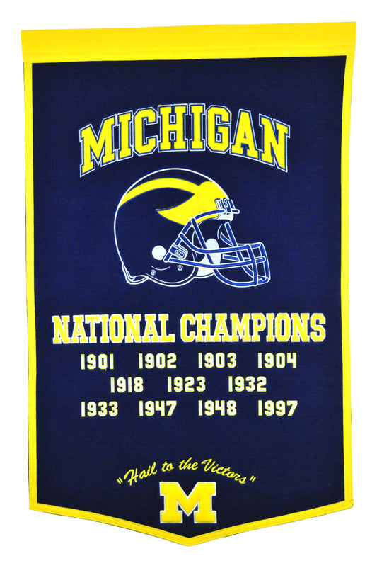 BANDERA DE LA DINASTÍA DE LOS WOLVERINES DE MICHIGAN